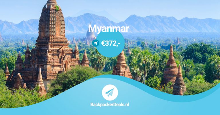 Myanmar voor €372 retour