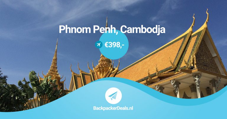 Cambodja voor €398 retour